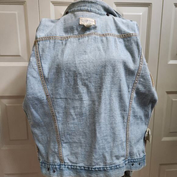 Denim & Supply Ralph Lauren distressed denim jean jacket cotton size L - Picture 11 of 13
